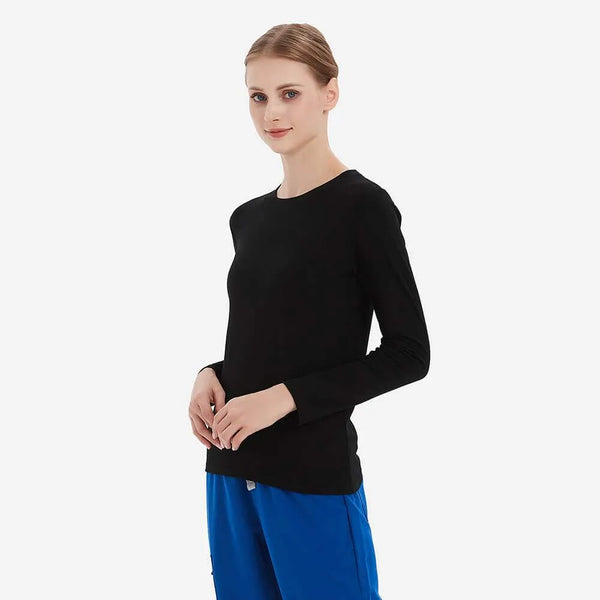 Black Classic Long Sleeve Underscrub Side