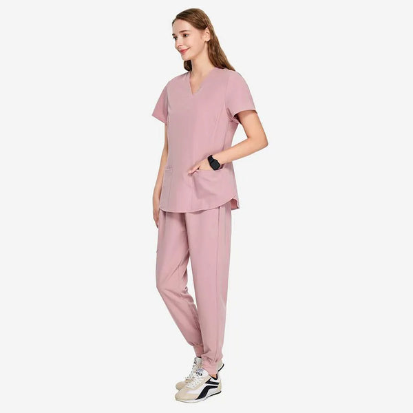 Dabney Set Bisque Scrubs Side