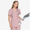 Dabney Set Bisque Scrubs Top Side