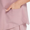 Dabney Set Bisque Scrubs Top Pocket
