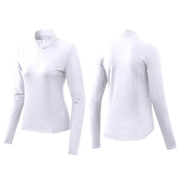 White Ganei Long Sleeve Underscrub Back