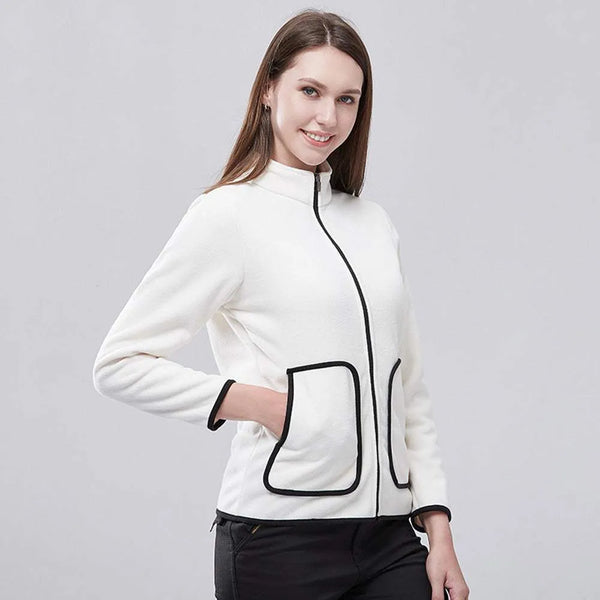 Origins White Fleece Jacket