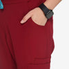 Atlas Set Burgundy Scrubs Pockets