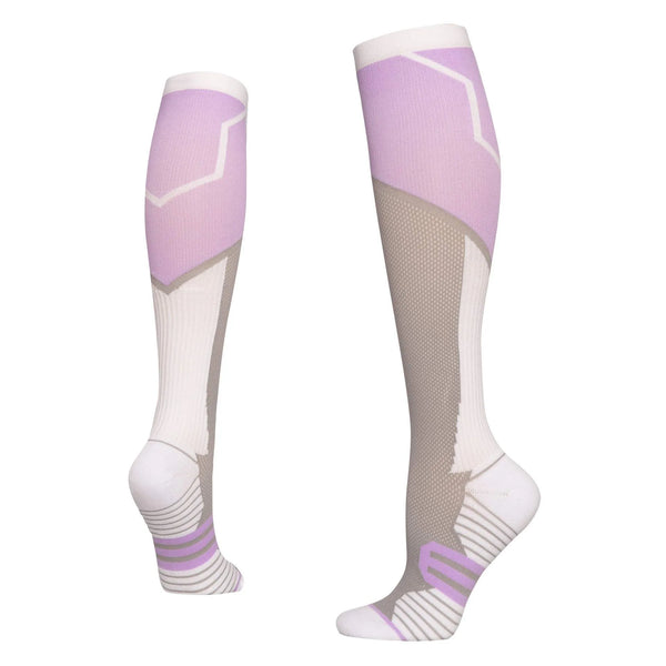 Feather Mauve Compression Socks