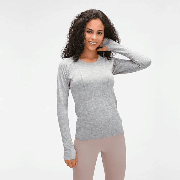 Gray Fashion Long Sleeve Underscrub