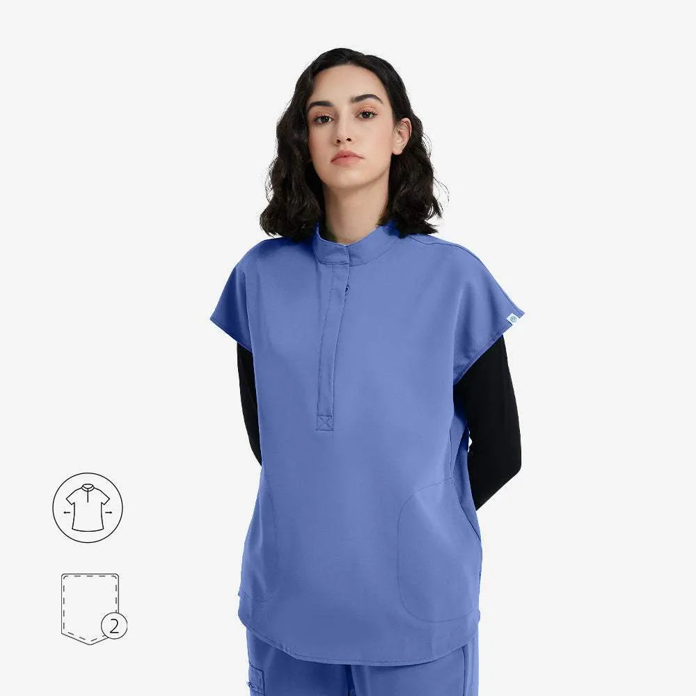 Women's Ceil Blue Scrub | Soft & Wrinkle-Resistant & Easy-Care Uniforms World Women's Ceil Blue Scrub | Soft & Wrinkle-Resistant & Easy-Care Uniforms World